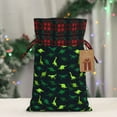 thumbnail image 5 of Rocae Dinosaurs Print Christmas Drawstring Linen Gift Bag with Drawstrings Treat Bag Goody Present Bags for Christmas Party Favor, 5 of 8