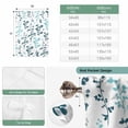 thumbnail image 6 of Teal Green Botanical Tie Up Curtains for Windows, Balloon Window Shades, Watercolor Spring Floral Summer Leaf Kitchen Window Treatments Roll Up Curtain for Basement/Nursery 52"x45", 6 of 8