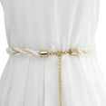 thumbnail image 1 of Chaîne de Taille Fausse Perle Perlée Ceinture de Robe Chaîne de Ventre Bijoux de Taille pour Femmes, 1 of 4