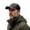 Black, variant on Mens Black Faux Leather Baseball Cap With Small Patch Detail Smooth Adjustable Classic Daily Outdoor Headwear