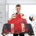 thumbnail image 3 of JSTEL British Flag Retro Waterproof Barber Cape for Men Women Beard Shaving Bib Apron Professional Hair Cutting Cloth, 65 x 55 inch, 3 of 6