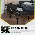 Adjustable Twin XL Bed Frame with Head and Foot Elevation and Quiet