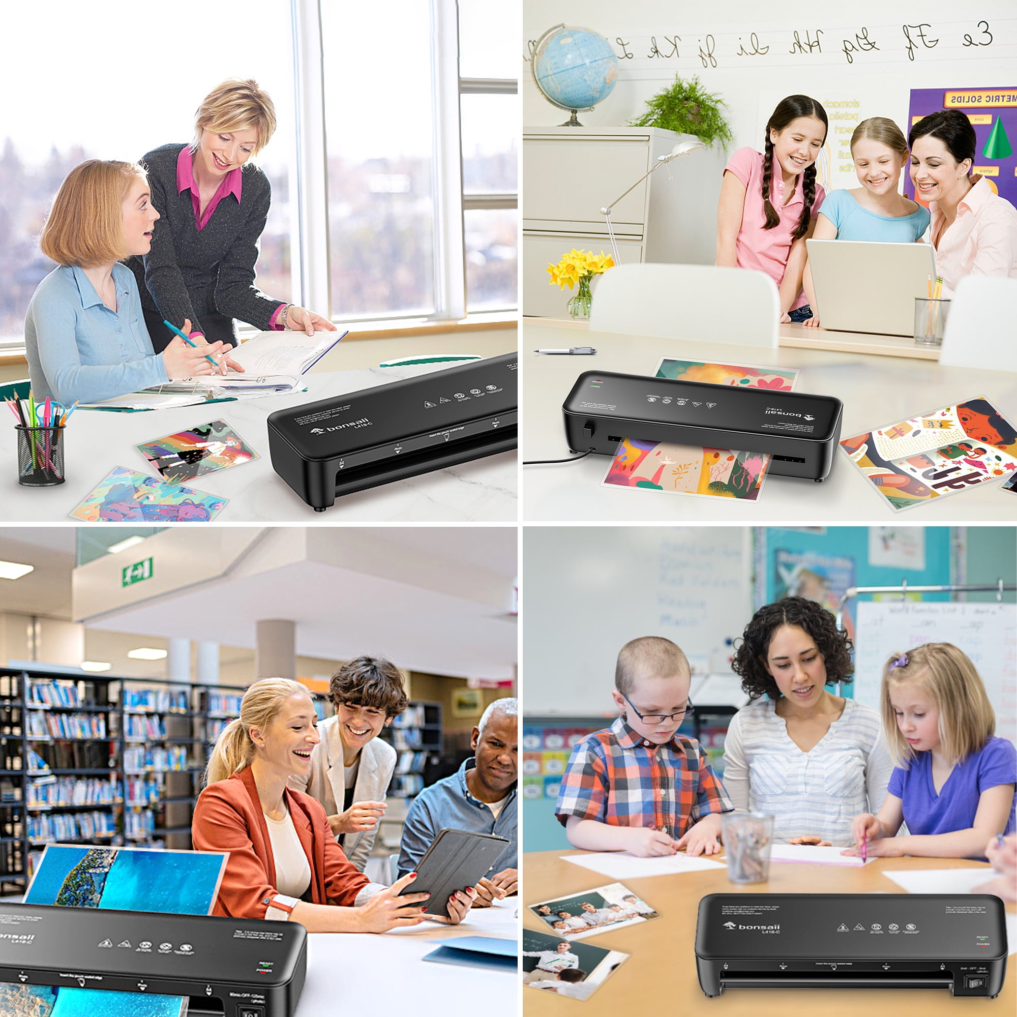 Bonsaii A4 Laminator 9" Thermal Laminating Machine for School Home Office