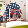 thumbnail image 2 of Sm:)e God Bless America Truck 4th of July Throw Pillow Cover 18x18 Inch Set of 4, Polyester Patriotic Outdoor Pillow Case for Sofa Couch, 2 of 6