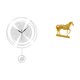 thumbnail image 5 of Reloj de pared,Reloj de pared decorativo para baño y dormitorio.,Estatuas de caballos,Estatuas de caballos Figura de caballo Figura de caballo,Escultura de caballo Adornos de caballo Figuras, 5 of 8