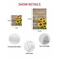 thumbnail image 7 of Sunflower Welcome Kitchen Dish Towels for Drying Dishes Set of 3, Farmhouse Brown Wood Grain Rustic Waffle Weave Microfiber Hand Tea Bathroom Towels Quick Dry & Absorbent Towel 15.7x23.6, 7 of 7