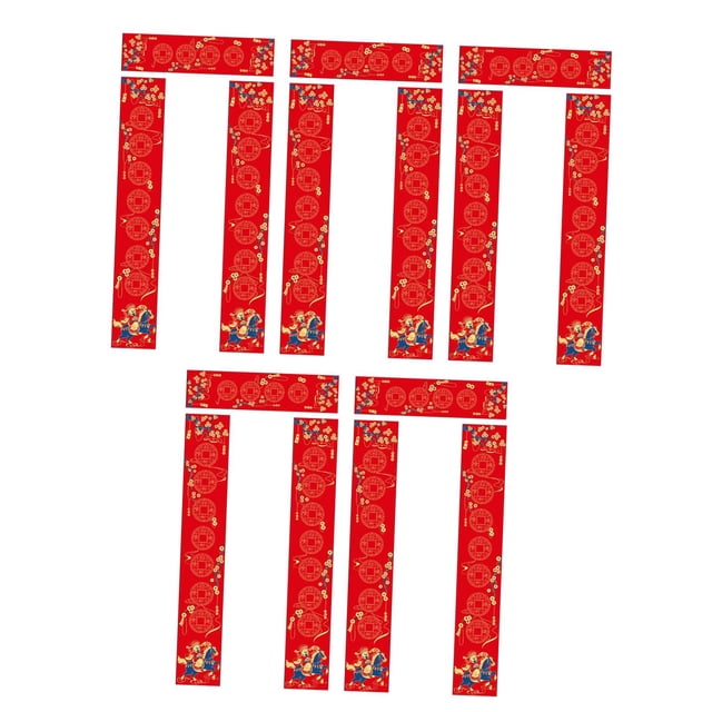 5 juegos de papel pareado en blanco Chun Lian 17 x 104 cm Rollos tradicionales Duilian para Estilo A