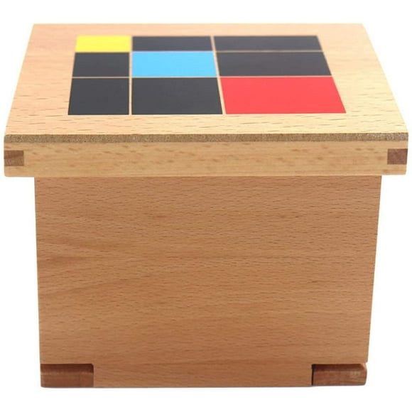 Woo-den Cube Jouet, Jouet Éducatif Montessori en Bois Binomial Trinomial pour Bébé