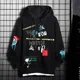 thumbnail image 3 of Sudadera con capucha para hombre, sudaderas con capucha con gráficos de anime, ropa nueva de rock para hombre, manga, novedad y ofertas al por mayor, cálidas y baratas, emo S, 3 of 4