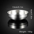thumbnail image 2 of Double Thick Metal Rice Cereal Bowls 304 Stainless Steel Bowl Double Walled Ice Cream Soup Bowls Heat Insulated Mixing Bowl, 2 of 9