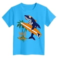 thumbnail image 4 of Gubotare Toddler Shirts Boys Short Sleeve Toddler Boys Shirts Short-Sleeve Little Kids t Shirts Boys' Tops, Tees & Shirts Graphic TEE Sizes 11-12T (Sky Blue,11-12 Years), 4 of 4