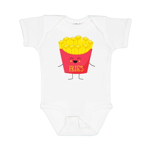 Inktastic Cute Kawaii French Fries Boys or Girls Baby Bodysuit