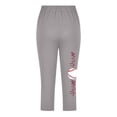 thumbnail image 4 of Fjofpr Toddler Girls Leggings Footless 2T-3T Toddler Kids Fashion Baesball Print Summer Leisure Yoga Sports Frenum Cropped Pants Gray 3 Years, 4 of 4