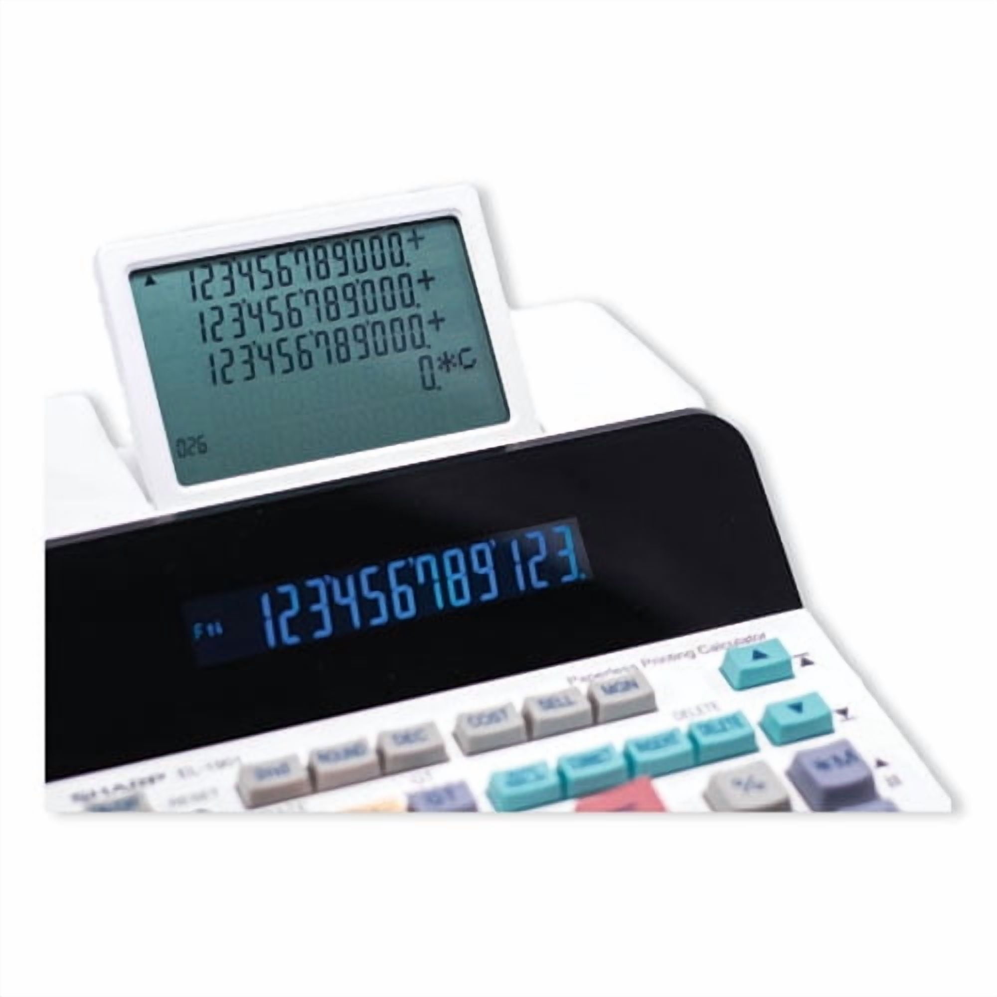 EL-1901 Paperless Printing Calculator with Check and Correct | Bundle of 2