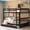 Espresso, variant on Family-friendly bunk bed - Designed with safety and functionality in mind