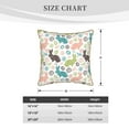 thumbnail image 2 of KLL Easter Rabbit Decorative Throw Pillow Covers Velvet Soft for Couch Sofa Bedroom Living Room Outdoor (No pillow core)- 18"x18", 2 of 5