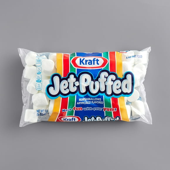 Jet-Puffed 1 lb. Regular Marshmallows Bag - 12/Case