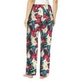thumbnail image 3 of Xecao Beautiful Flower Women's Straight Lounge Pajama Pants: The Epitome of Relaxed Sleepwear, 3 of 9