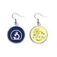 thumbnail image 1 of Microscopio experimento ciencia sentencia Pendiente Sol Flor Pendiente Joyas Moda Unbranded M, 1 of 3