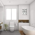 thumbnail image 5 of Bathroom Canvas Wall Art Rustic Funny Toilet Rules Wall Decor Prints Sign Wood Background Bath Room Picture Artwork Modern Home Decor Size 12 X 16 inch Framed Ready to Hang, 5 of 5