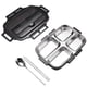 thumbnail image 1 of Suministros de cocina, cajas bento, utensilios de cocina, juego de utensilios de cocina, contenedor bento multicapa de acero inoxidable con aislamiento, lonchera de 1 l., 1 of 4