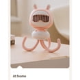 thumbnail image 4 of Portable Usb Baby Stroller Fan 4 Speed Adjustable Bladeless Rechargeable Wireless Electric Cooling Fan Pink Rabbit, 4 of 5