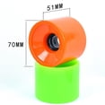 thumbnail image 7 of Pitycbo 4XLongboard Skateboard Wheels 51X70mm Resilient PU for Rough Ground Asphalt Road Pink, 7 of 7