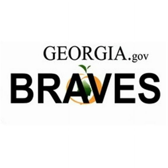 Georgia State Background License Plates- Braves