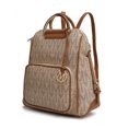 thumbnail image 1 of MKF Collection by Mia K.  Cora Milan M Signature Trendy Backpack, Cora Beige - Large, 1 of 1