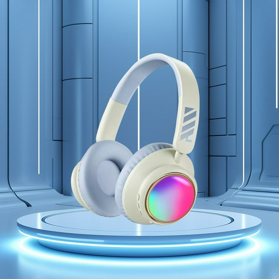 Nkmbld Noise Cancelling Headphones New Wireless Bluetooth Headset with Heavy and Long Battery Life Gaming Headset, Blue