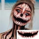 thumbnail image 5 of Maquillaje temporal de broma de Halloween (2023), 12 pegatinas de boca de payaso de terror, extraíbles y realistas, kit temporal (10 unidades), 5 of 6