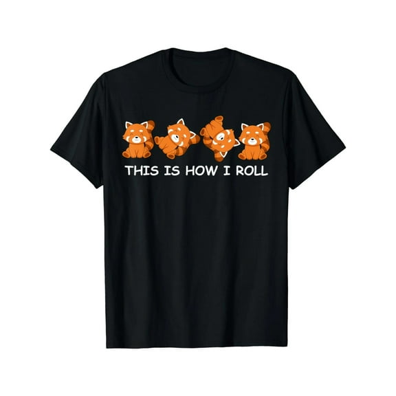 Red Panda Shirt This Is How I Roll Gift Women Red Panda T-Shirt