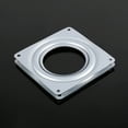 thumbnail image 3 of Turntable Bearing, 4in Galvanized Steel Rotating Plate Display Base Turntable Square Display Stand Desk Tool, 3 of 7