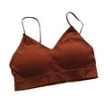 thumbnail image 3 of UoCefik Padded Bralettes for Women Pack of 3, Sports Bras with Spaghetti Strap, V Neck Cami Bra for Sleeping Complexion Large, 3 of 5