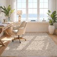 thumbnail image 3 of Design&I 9'x12' Washable Area Rug Pink Beige Distressed Vintage Allover Boho Faded Cream Sage Shack for Master Suite, Under Bed, Sleek Flatweave Pet Friendly, 3 of 7