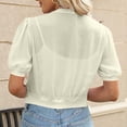 thumbnail image 5 of fatyb Summer Cardigan for Women Short Sleeve Lightweight Chiffon Cardigans Womens Evening Dresses Tops, 5 of 7