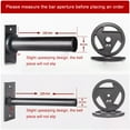 thumbnail image 3 of Guardoinrt Black Efficiently Store Barbells With Wall Mounted Hanging Rack Saver: Neatly place barbell System Improving Training, 3 of 6