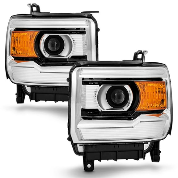 AKKON - For 2014-2018 GMC Sierra 1500 15-19 2500HD 3500HD Left Right Driver & Passenger Side Headlights Headlamps