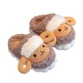 thumbnail image 4 of Vedolay Toddler Slippers Girl Boy House Shoes Winter Baby Cozy Walking Shoes Coffee,24, 4 of 5