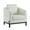 White, variant on GDF Studio Elegant Barrel Chair with Cylindrical Wood Legs & Comfortable Loose Back Cushions, White