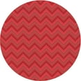thumbnail image 1 of Ahgly Company Machine Washable Indoor Round Transitional Red Area Rugs, 4' Round, 1 of 7