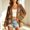 Brown, variant on Women's Hand Crochet Knit Cardigan Open Front Boho Style Long Sleeve Colorful Patterned Jacket