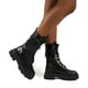 thumbnail image 5 of Pink42Botas de plataforma elegantes con bolsillo pequeño Botas de cabeza redonda con cordones para mujer para el otoño, 5 of 5