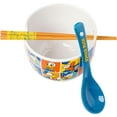 thumbnail image 5 of Silver Buffalo Disney Donald Duck Expressions Ceramic Ramen Noodle Rice Bowl with Chopsticks and Spoon, Microwave Safe, 20 Ounces, 5 of 9