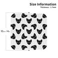 thumbnail image 2 of Leather Coasters with Heat-resistant for Drinks, Artistic Cat Face Black Cup Coasters Cup Pad Mat for Tabletop Protection, Coffee Table, Office Desk and Housewarming Gift, 2 of 5