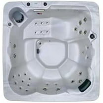 Hudson Bay HB34 6-Person Hot Tub with 34 Therapy Jets and Digital Controls – Sterling Acrylic Interior and Mocha Exterior Cabinet - Ideal for Backyard Relaxation and Hydrotherapy