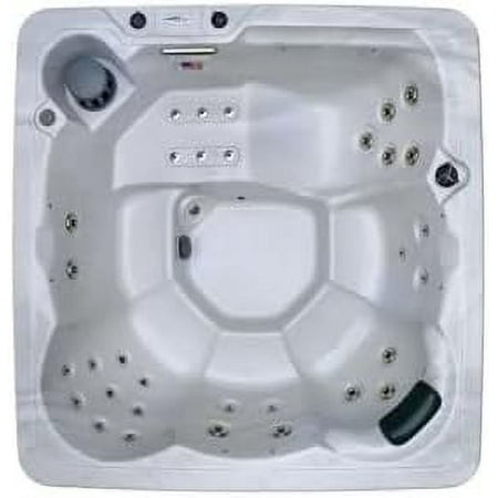Hudson Bay HB34 6-Person Hot Tub with 34 Therapy Jets and Digital Controls – Sterling Acrylic Interior and Mocha Exterior Cabinet - Ideal for Backyard Relaxation and Hydrotherapy