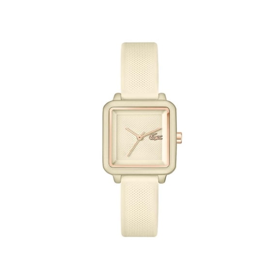 Lacoste 12.12 Women's Flow Beige Silicone Strap Quartz Watch 2001385