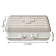 2PCS Ladies' Canvas Bag, Tote Bag, Multiple Pockets Wheat Straw Six Compartment Storage Box