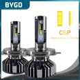 thumbnail image 1 of F2 Csp Car Led Headlights High Brightness Light Durable Headlights Practical Auto Fog Light Headlamp Car Supplies Plug And PlaysH412V-24V 20000LM&9-30V CSP&4500K He Qiyong unisex, 1 of 1